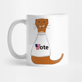 Oliver The Otter Says Vote! Mug